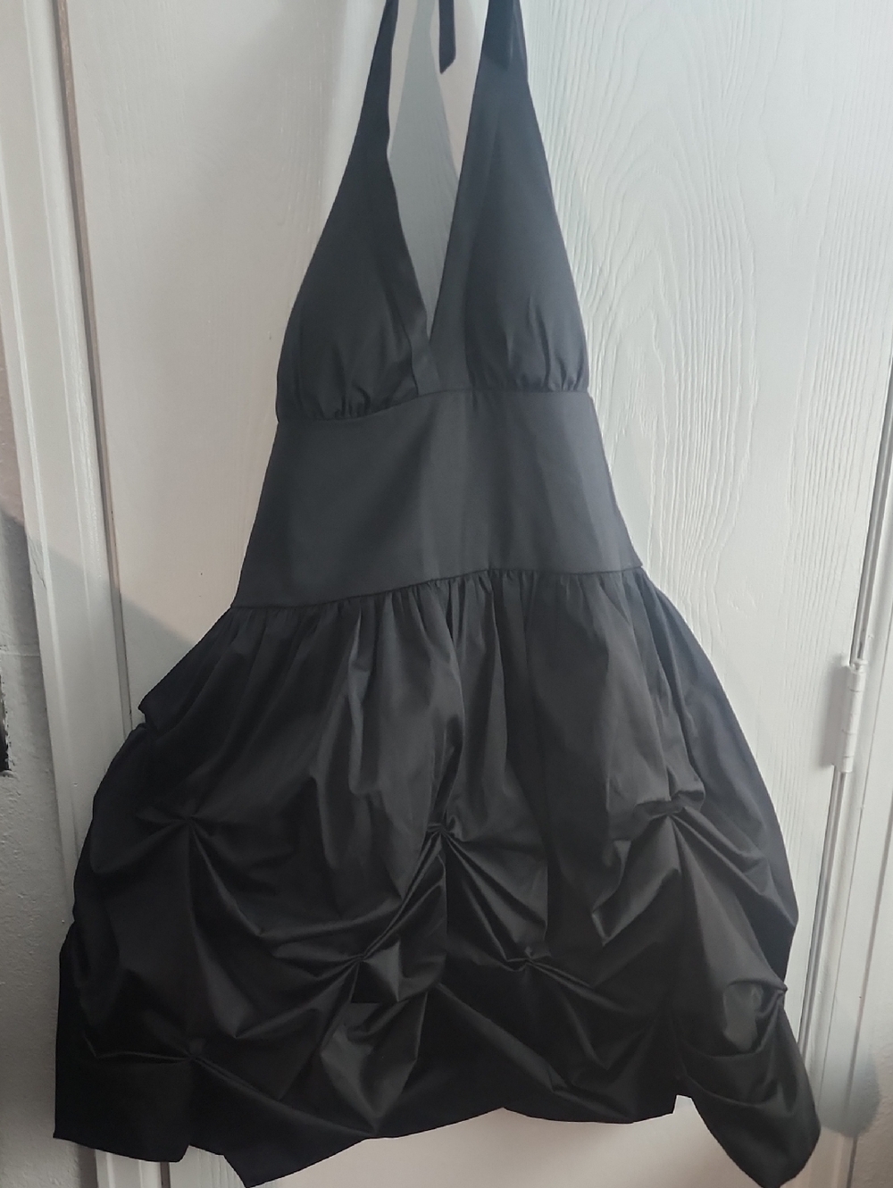 Black Halter Bubble Dress with Tags